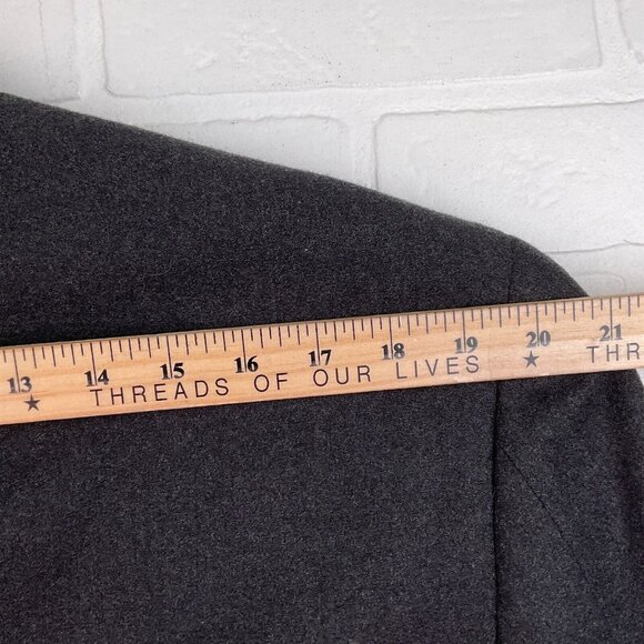 Pierre Cardin Blazer Men 44 Gray Flannel Double Breasted Classic Union USA VTG‎ - Picture 12 of 14